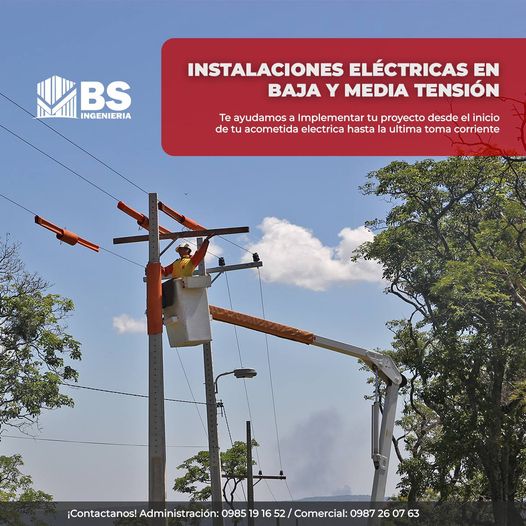 Instalaciones electricas de baja y media tension en Paraguay